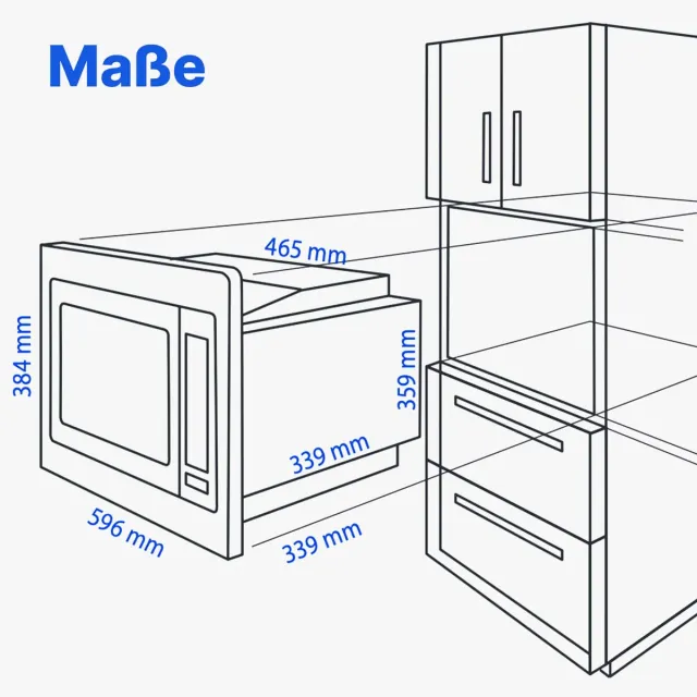 Bomann Microonde incasso MWG 2215 EB Forno a microonde 20 L
