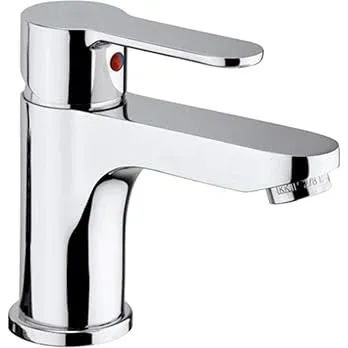 Paffoni Miscelatore Blu180 Rubinetto Miscelatore per Lavello Cucina a Bocca Alta a Ombrello, Ottone 