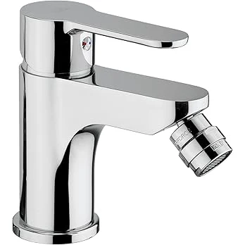Paffoni Miscelatore Blu180 Rubinetto Miscelatore per Lavello Cucina a Bocca Alta a Ombrello, Ottone