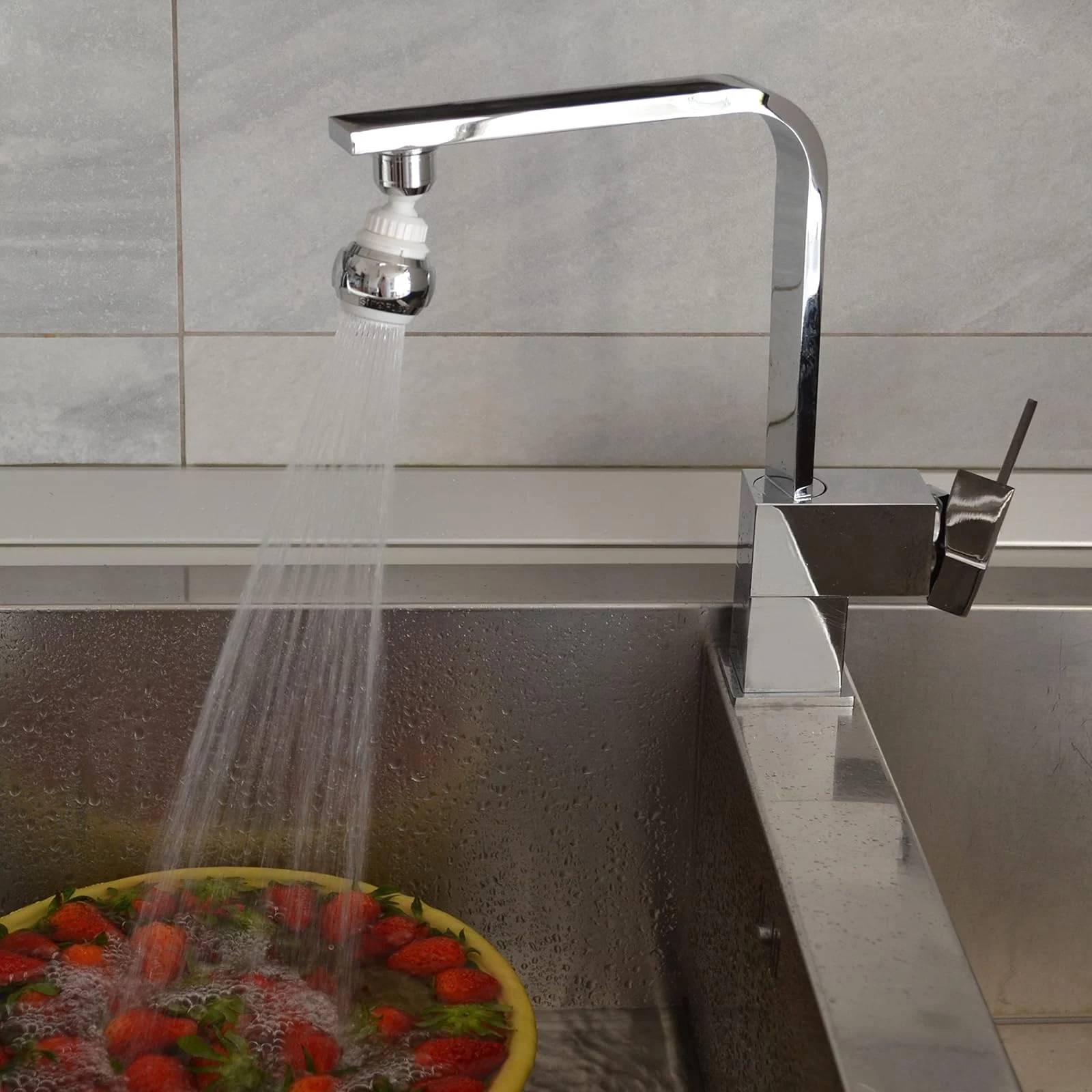 Siroflex Miscelatore 2525/50S Saturn Rompigetto Aeratore Doccetta Rubinetto Cucina Made in Italy Cro