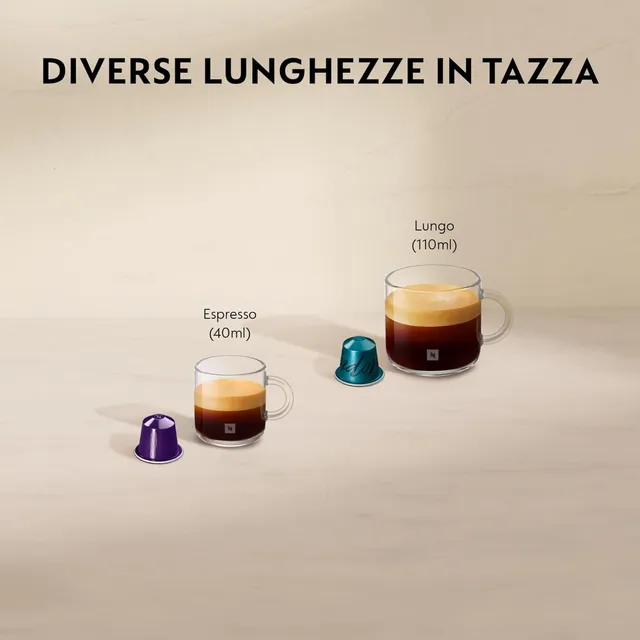 Nespresso Macchina caffè EN80.B Inissia Macchina per Caffè Espresso, Black