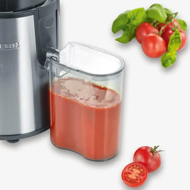 Severin Estrattore di succo 400W 19.000 Centrifuga Frutta e Verdura, 400W, 19.000 giri/min, 2 Veloci