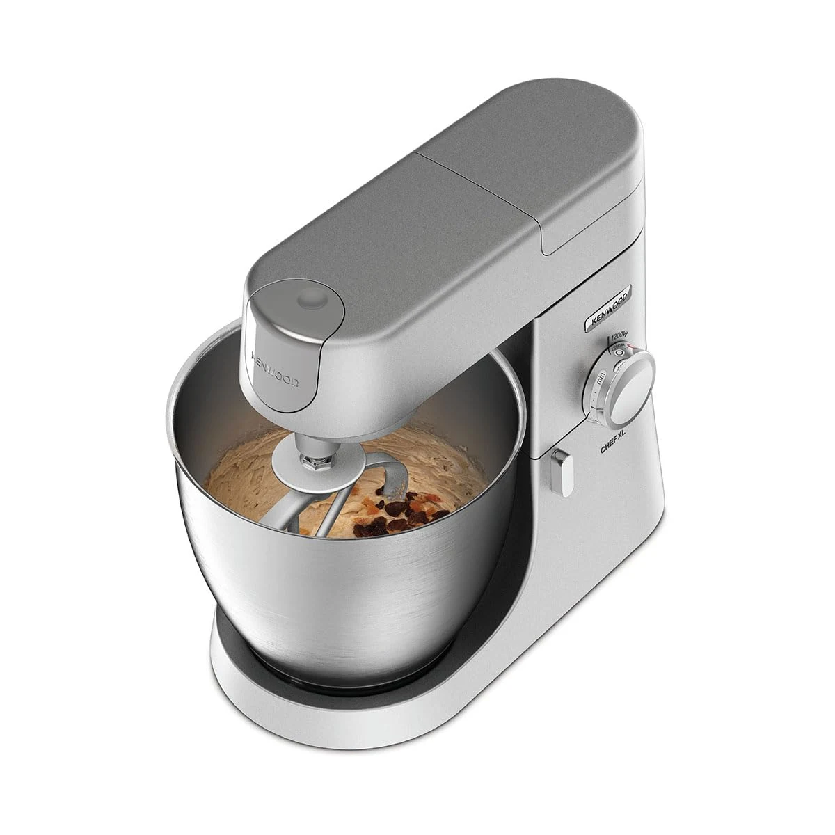 Kenwood Planetaria KVL4100S Impastatrice Planetaria Chef XL con Ciotola da 6,7L, 3 Ganci di Miscelaz