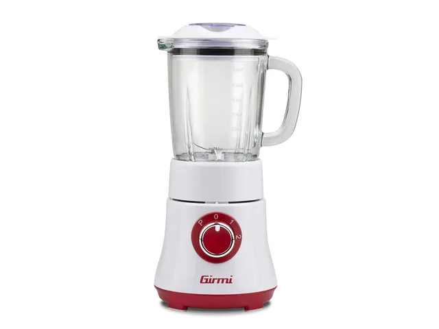 Girmi Frullatore FR23 Frullatore Elettrico, 300W, Bicchiere in Vetro, 2 Velocità, 4 Lame in Acciaio 
