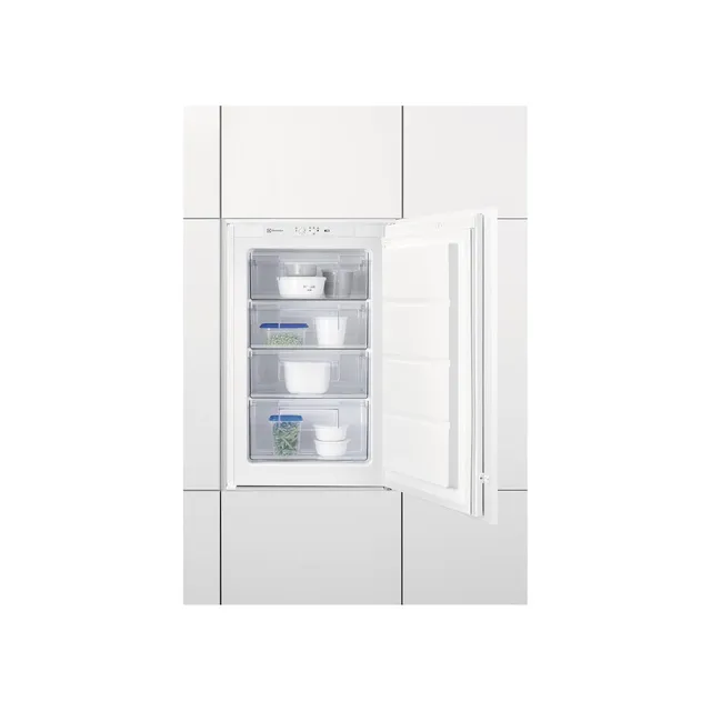 Electrolux Congelatore LUB3AE88S Congelatore Verticale da Incasso, Serie 600 LowFrost, Altezza 87,3 