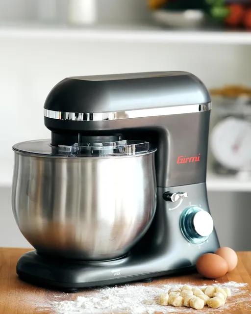 Girmi Planetaria IM46 Impastatrice Planetaria 8 Litri, 1800 W Max, 6 Velocità, Pulse, Contenitore In