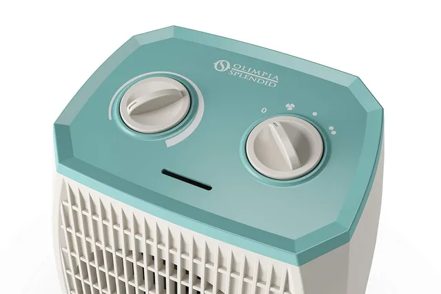 Olimpia Stufa elettrica 99292 Splendid Caldo Pop A Termoventilatore 2000 W, Aquamarina, ‎21 x 14.3 x