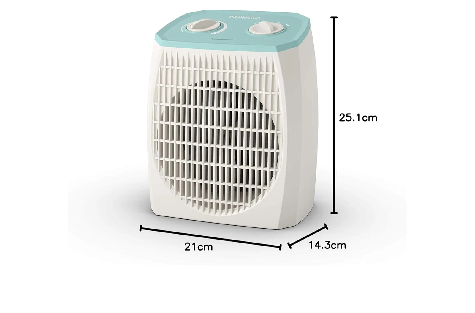 Olimpia Stufa elettrica 99292 Splendid Caldo Pop A Termoventilatore 2000 W, Aquamarina, 21 x 14.3 x