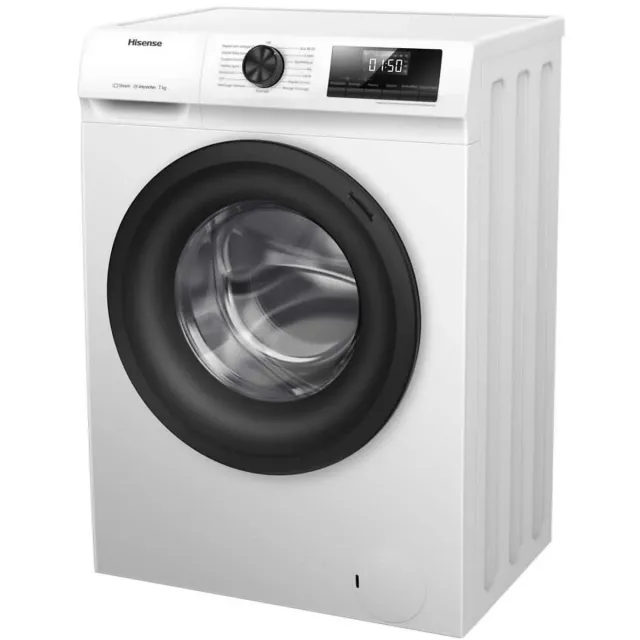 Hisense Lavatrice slim WFQP701219VM Lavatrice, classe A, 7 kg, 1200 giri/min, altezza 84,5 cm x larg