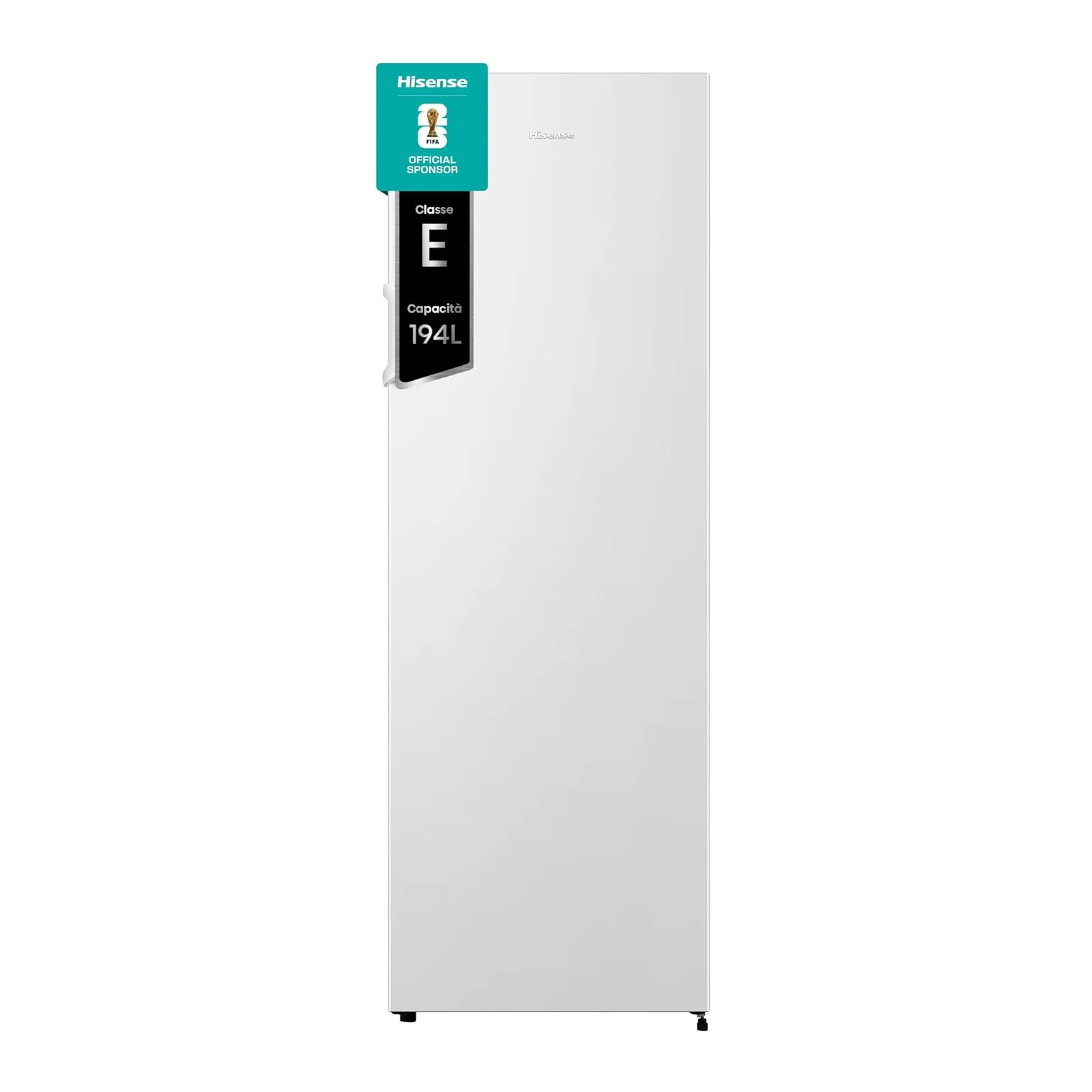 Hisense Congelatore FV245N4AW2 Freezer Verticale, Total No Frost, 194 L, Bianco, Porte reversibili