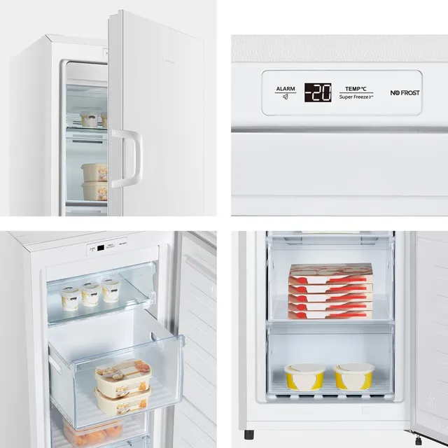 Hisense Congelatore FV245N4AW2 Freezer Verticale, Total No Frost, 194 L, Bianco, Porte reversibili