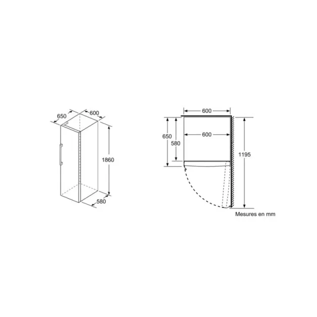 Bosch Congelatore GSN33VWEP Serie 4, Congelatore monoporta da libera installazione, NoFrost, Cassett