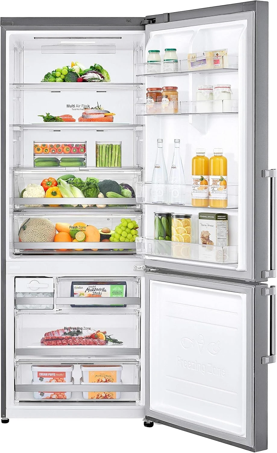 LG Frigorifero french door GBB567PZCMB Frigorifero Combinato Total No Frost, 462L, Larghezza 70cm, W