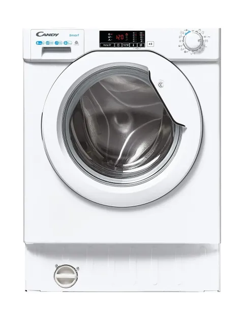 Candy Lavasciuga 485D1E Smart Lavasciuga 8+5 Kg da Incasso, 1400 Giri, Classe D, Avvio Programmabile, Rilevatore Kg, Programma Lana e Igiene Profonda, Cicli Rapidi, 60 x 53 x 82 cm, Bi