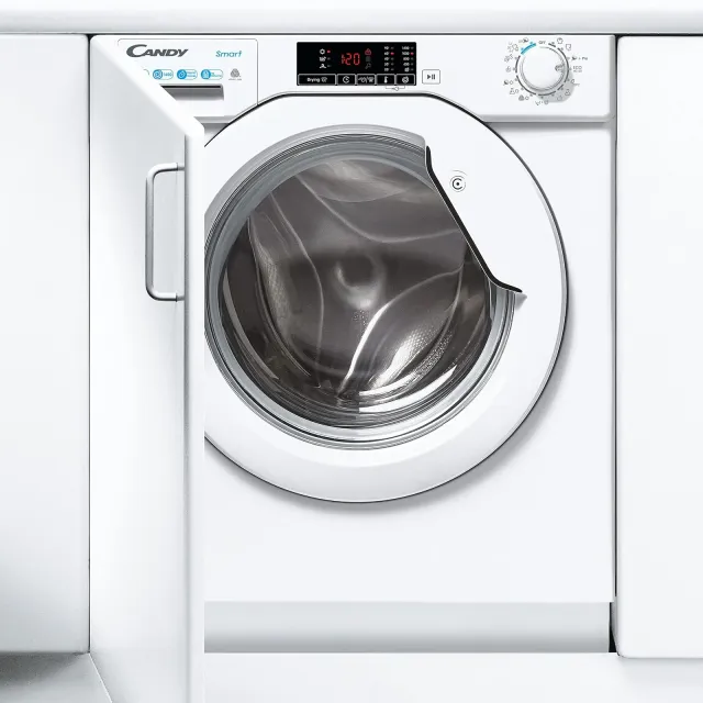 Candy Lavasciuga 485D1E Smart Lavasciuga 8+5 Kg da Incasso, 1400 Giri, Classe D, Avvio Programmabile