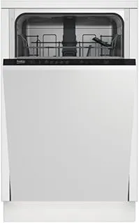 Beko Lavastoviglie incasso compatta DIS35020 Lavastoviglie da incasso cestelli estraibili SLIM 45 cm , 10 coperti, LED, silenziosa
