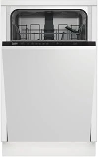 Beko Lavastoviglie incasso compatta DIS35020 Lavastoviglie da incasso cestelli estraibili SLIM 45 cm , 10 coperti, LED, silenziosa