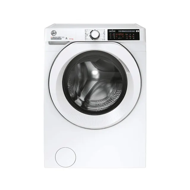 Hoover Lavasciuga 500 HD 495AMC/1-S H-WASH&DRY Lavasciuga Slim 9 + 5 kg, Classe A/D, 1400 RPM, Motore Inverter, 18 Programmi, WiFi, AxLxP 85x60x47 cm