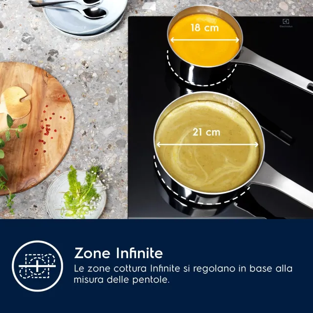 Electrolux Piano cottura radiante LIL63443 4 Piano Cottura a Induzione LIL63443, 4 Zone, Funzione Br