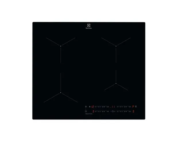 Electrolux Piano cottura con cappa integrata LIL61443C Piano Cottura ad Induzione, Serie 300, 60 cm, funzione Hob²Hood, Riscaldamento rapido automatico, 4 Fuochi, Vetroceramica ad induzione, 590x520cm, Nero
