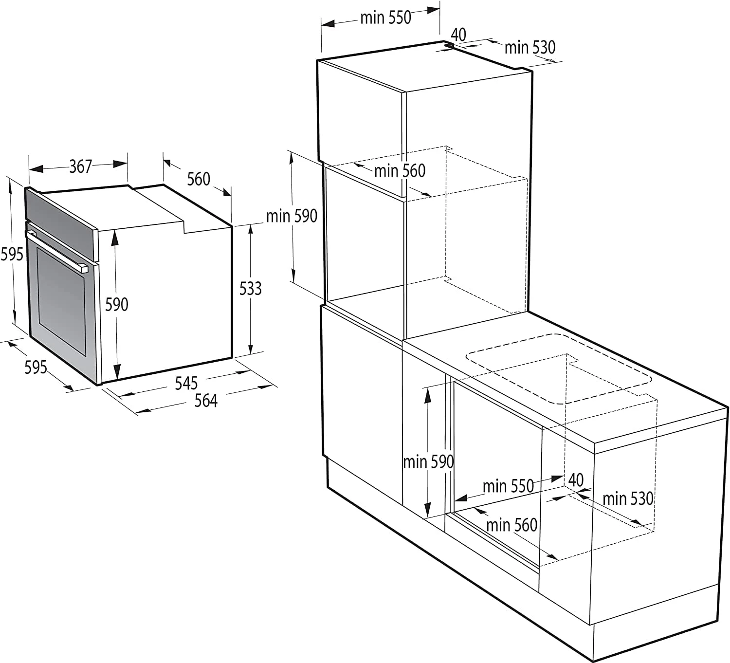Hisense Forno incasso BI62216AX Forno da Incasso Multifunzione 77 L, Termoventilato, 11 Funzioni di