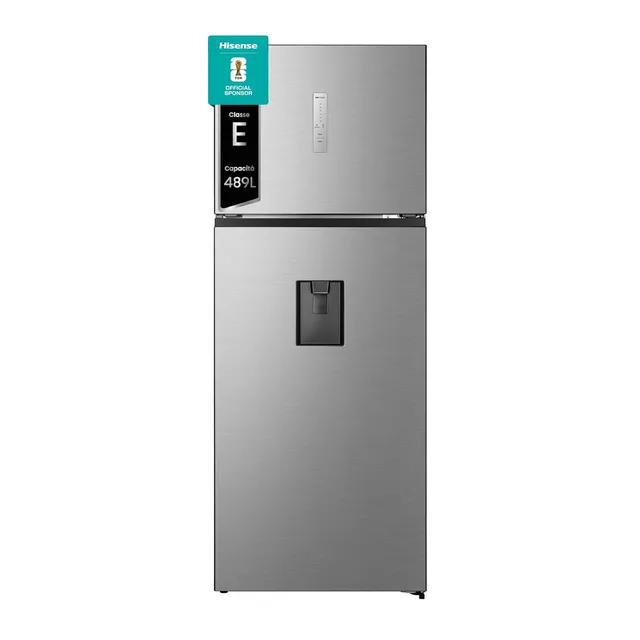 Hisense Frigorifero side by side RT600N4WC2 Frigorifero Doppia Porta, 467 Litri, Total No Frost, Colore Inox, 70.4 × 68.6 × 185 cm