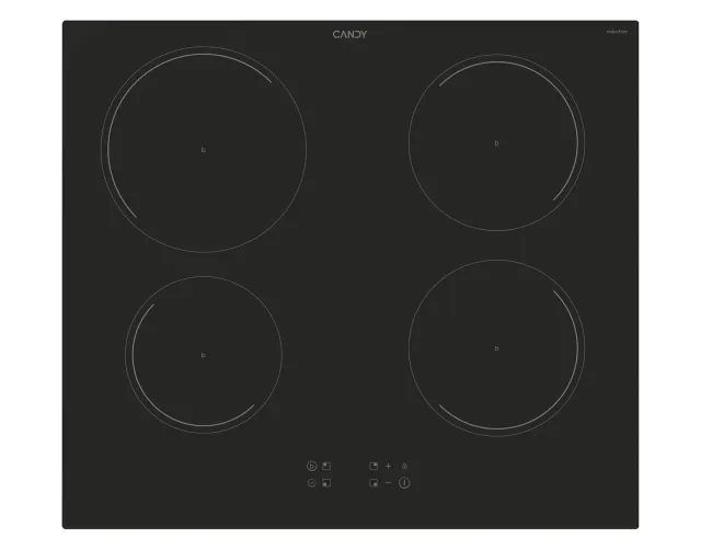 Candy Piano cottura radiante CITT642C Idea Piano Cottura a Induzione 4 Fuochi in Vetroceramica, Cottura Rapida con Funzione Booster, Power Management per Ottimizzare i Consumi, Blocco di Sicurezza,