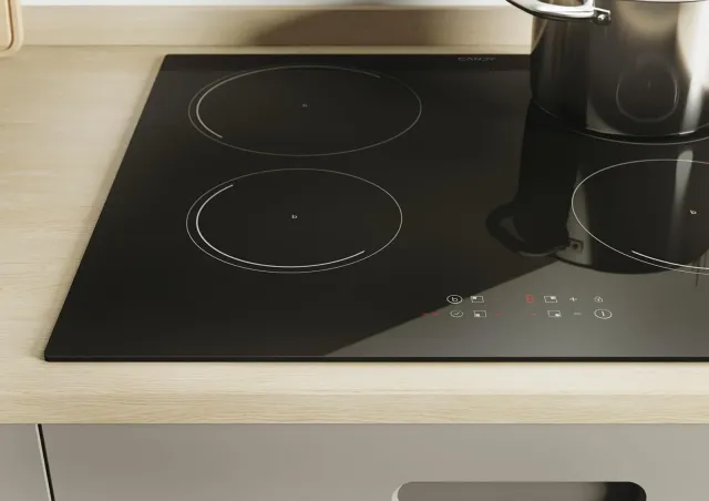 Candy Piano cottura radiante CITT642C Idea Piano Cottura a Induzione 4 Fuochi in Vetroceramica, Cott