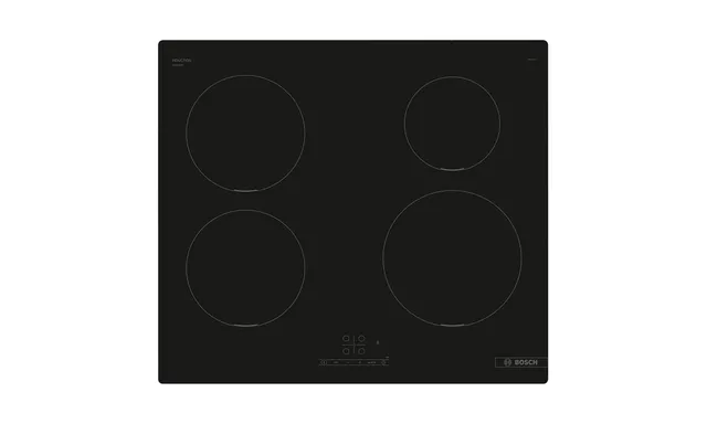 Bosch Piano cottura misto PUE611BB5J Serie 4, Piano cottura a induzione, PowerBoost accelera il processo di cottura, TouchSelect, senza profili, Nero, 60 cm