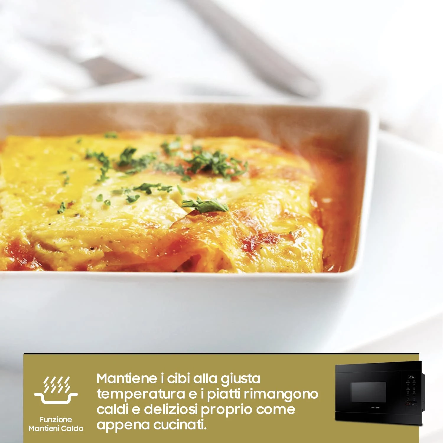Samsung Microonde incasso MG22M8254AK/E1 Microonde di Integrazione 22L 850W/Grill 1100W Nero