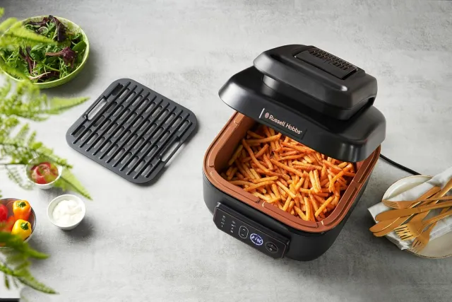 Russell Hobbs Frullatore 260°C Friggitrice ad aria + Multicooker, XXL 5.5 L, 8 funzioni cottura, Ene