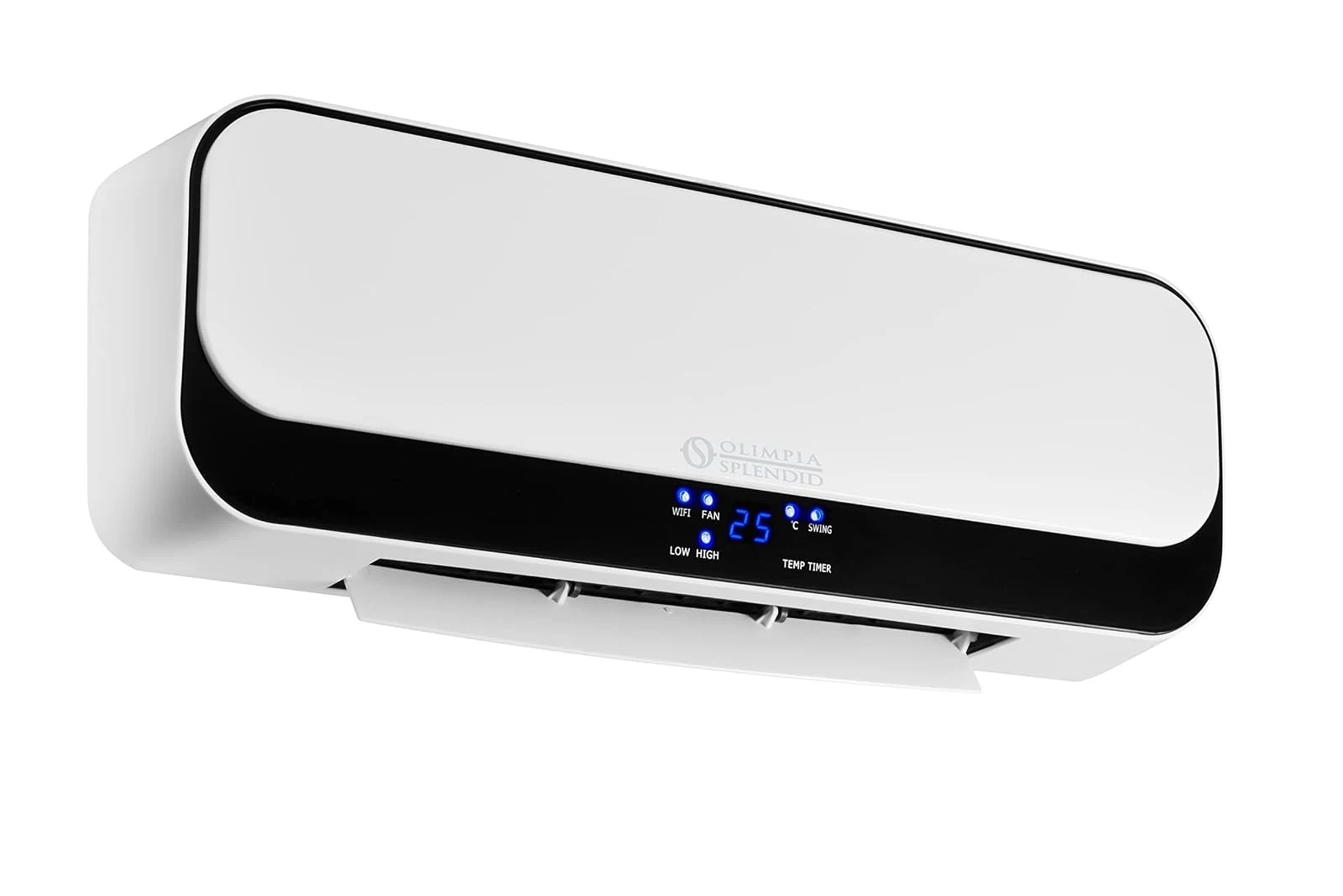Olimpia Stufa elettrica 99261 Splendid Caldo Up T WiFi - Termoventilatore Ceramico a Parete con Telecomando e Timer settimanale 2000 W, 220-240 V, Bianco - Esclusiva Amazon