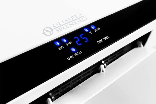 Olimpia Stufa elettrica 99261 Splendid Caldo Up T WiFi - Termoventilatore Ceramico a Parete con Tele