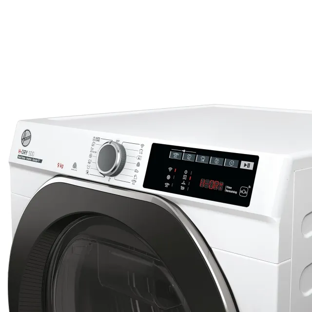 Hoover Asciugatrice incasso H9A3TCBEXS-S H-DRY 500 Asciugatrice 9 Kg a Pompa di Calore Inverter, Wi-