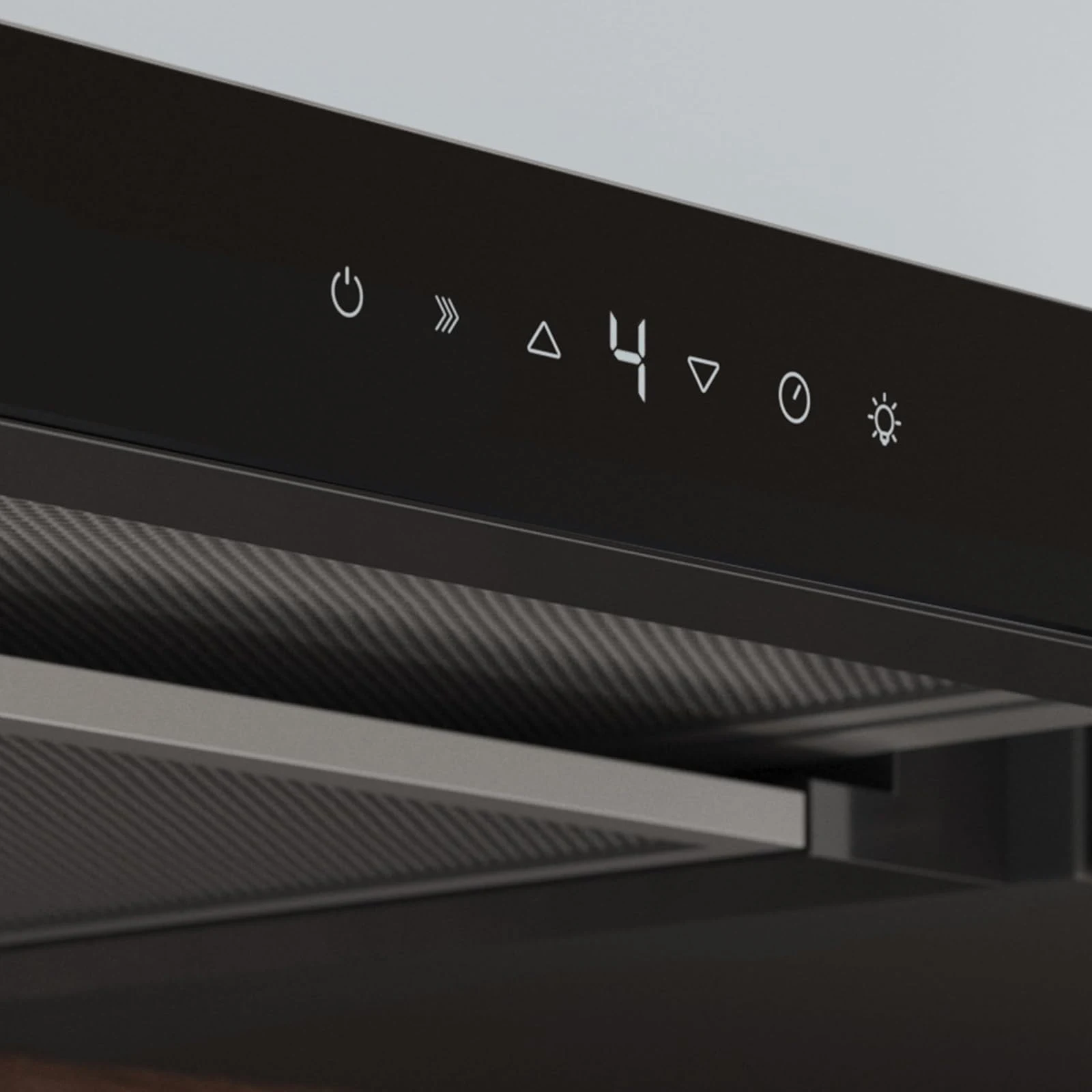 Cecotec Cappa cucina downdraft 550m³ Cappa Telescopica 60 cm Flux TLT 605500 Glass A++. Motore 70W,