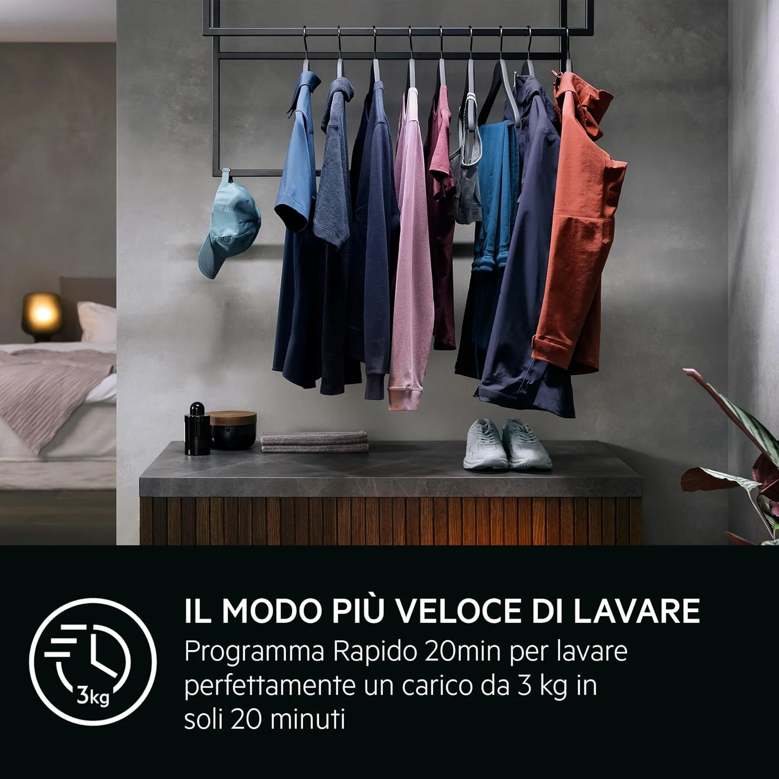 AEG Lavatrice incasso LR6G94OW Lavatrice carica frontale 9 kg Serie 6000 ProSense, classe A, 1400 gi