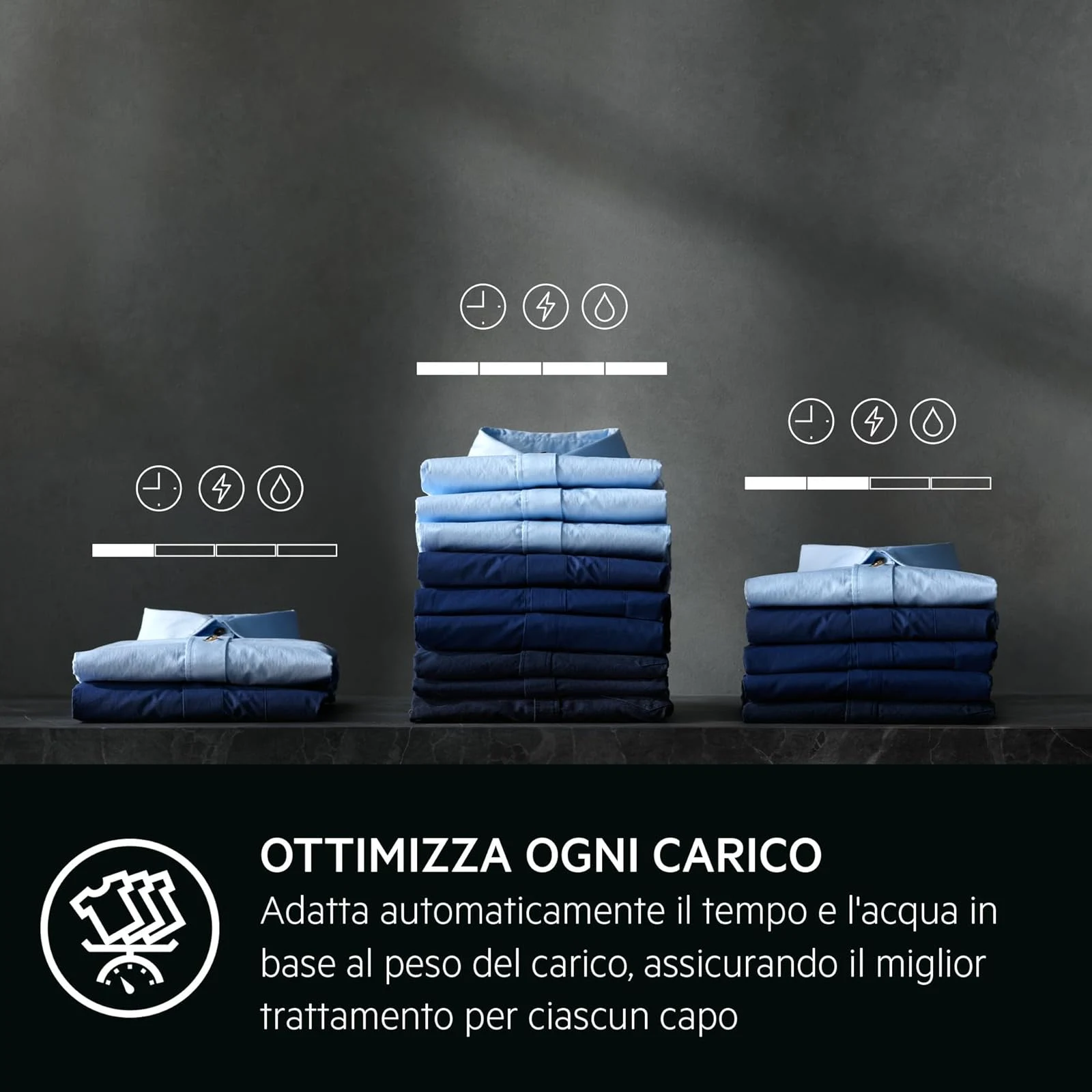 AEG Lavatrice incasso LR6G94OW Lavatrice carica frontale 9 kg Serie 6000 ProSense, classe A, 1400 gi