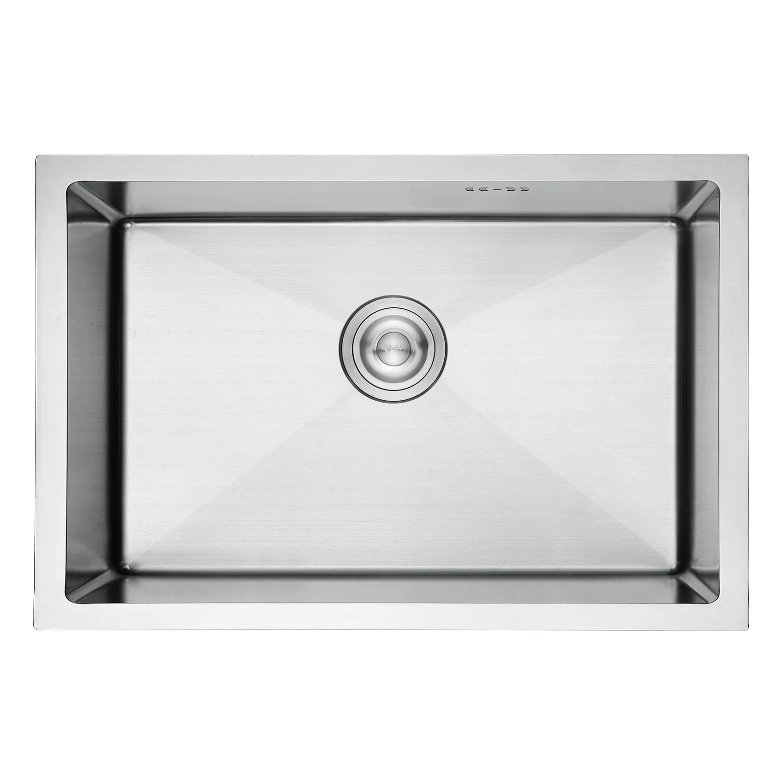 Ibergrif Lavello M87044 Lavello Cucina in Acciaio Inox 70x44 cm, Installazione a Sopratop o Filotop con Sifone Antiodore e Kit Scarico Completo