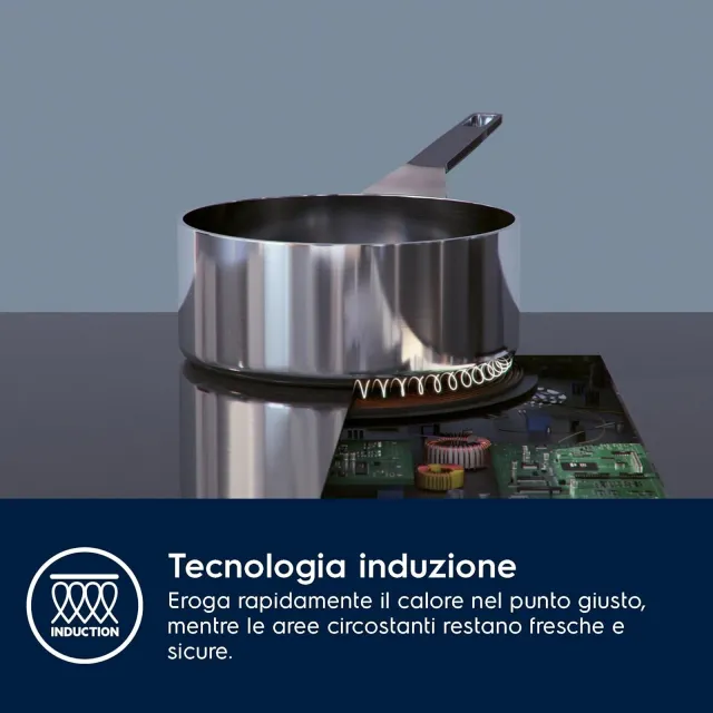 Electrolux Piano cottura radiante EIB60424CK Serie 300 Piano Cottura a Induzione da Incasso , 4 Fuoc