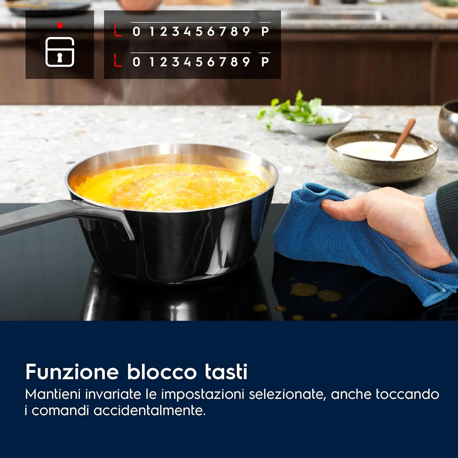 Electrolux Piano cottura radiante EIB60424CK Serie 300 Piano Cottura a Induzione da Incasso , 4 Fuoc