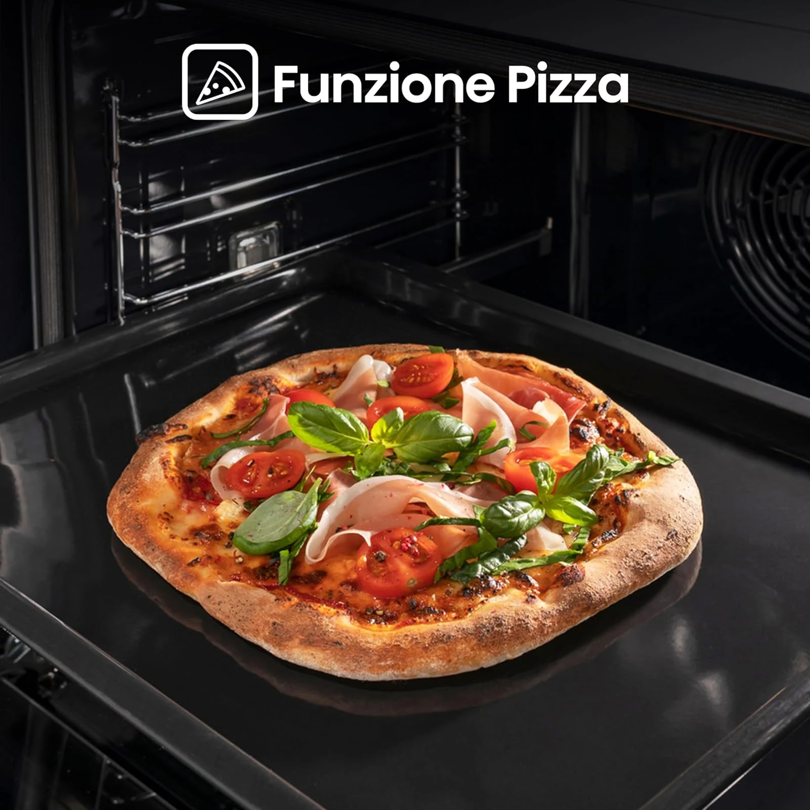 Hisense Forno incasso O65226AXS Forno Elettrico da Incasso Multifunzione con Vapore, Cavità 77 litri