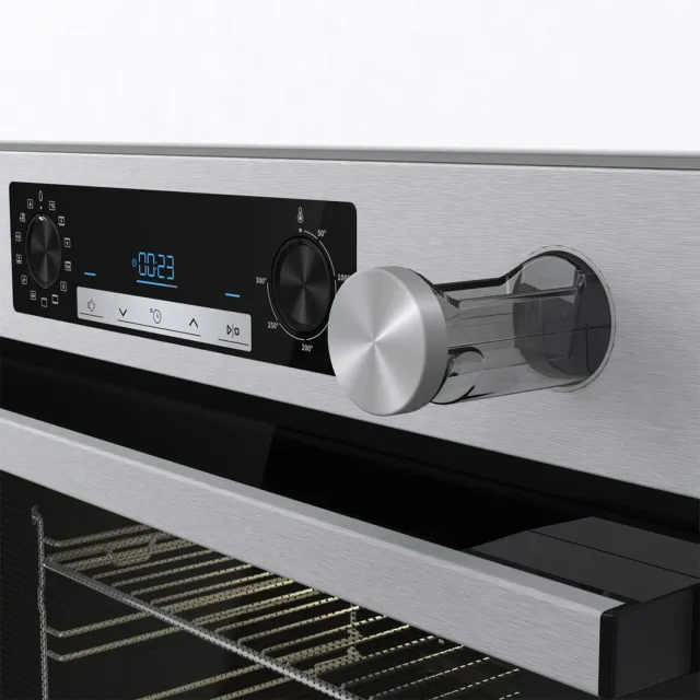 Hisense Forno incasso O66226AXS Forno Multifunzione Termoventilato, Cavità XXL 77 Litri, Pulizia Aqu