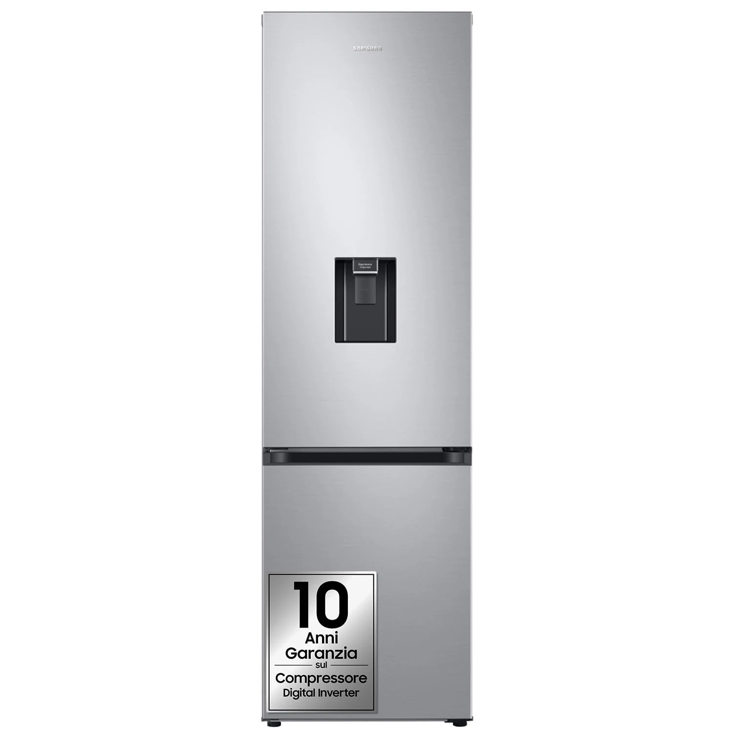 Samsung Frigorifero monoporta RB38C634DSA/EF Frigorifero Combinato EcoFlex AI con Dispenser dell'Acqua, WiFi, SpaceMax, Total No Frost, Motore Digital Inverter Garantito 20 Anni, 386 L, LxAxP: 59,5x20