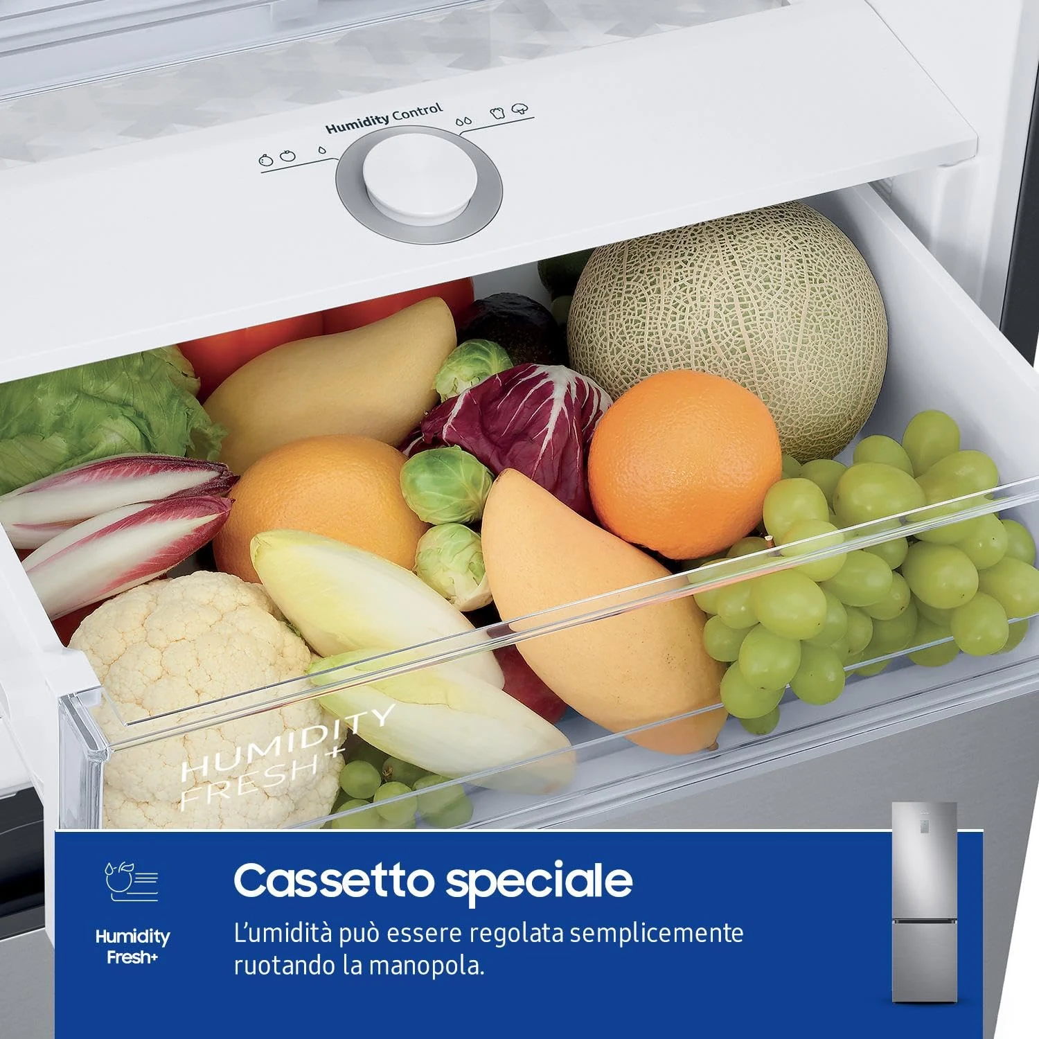 Samsung Frigorifero sottobase RB34C775CS9/EF EcoFlex AI Frigorifero Combinato, WiFi, SpaceMax, Total