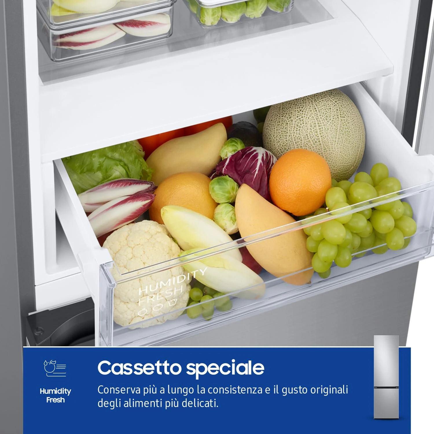 Samsung Frigorifero combinato RB38C600DSA/EF EcoFlex AI Frigorifero Combinato , Wifi, All-Around Coo
