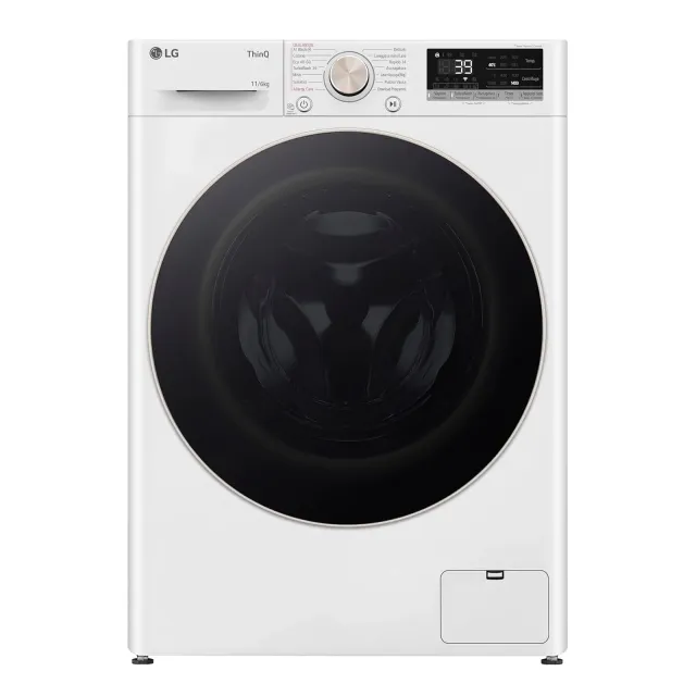 LG Lavasciuga incasso D4R7011TSWG AI DD Lavasciuga 11/6kg, Serie R7, Classe A-10%/D, Lavatrice Asciu