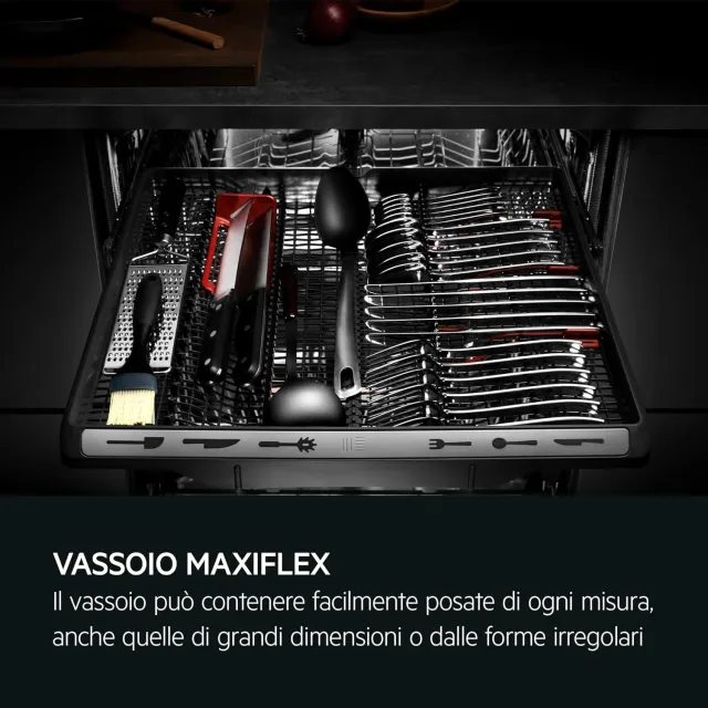 AEG Lavastoviglie incasso compatta FSE76727P Lavastoviglie Da Incasso 60 cm, Serie 7000, GlassCare, 