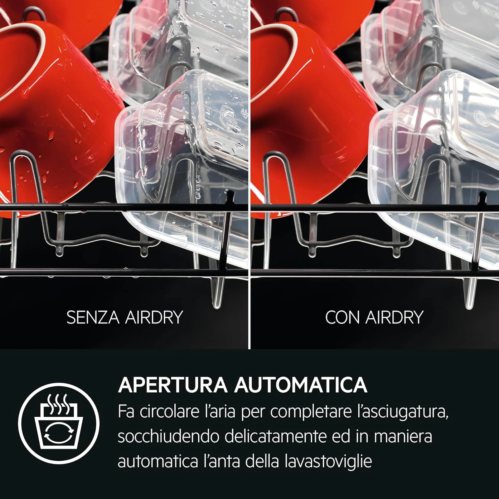 AEG Lavastoviglie incasso compatta FSE76727P Lavastoviglie Da Incasso 60 cm, Serie 7000, GlassCare,