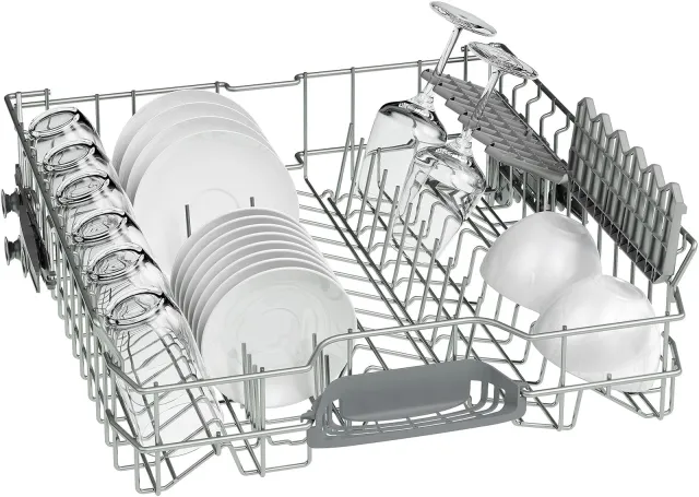 Bosch Lavastoviglie SMV2HVX02E Serie 2, Lavastoviglie Smart da incasso a scomparsa totale, Cestelli 