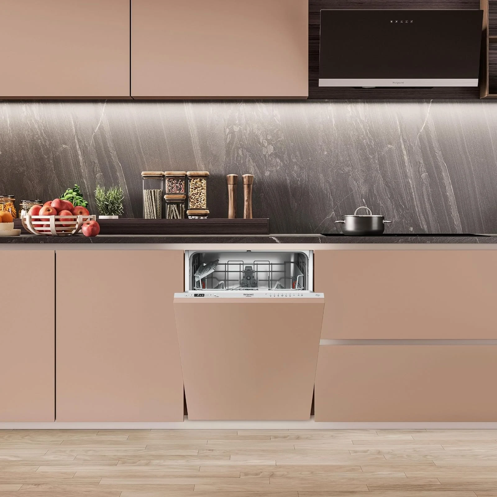 Hotpoint Lavastoviglie H2I HUD526 AS ARISTON - Lavastoviglie da Incasso 14 Coperti, 5 Programmi - Ce